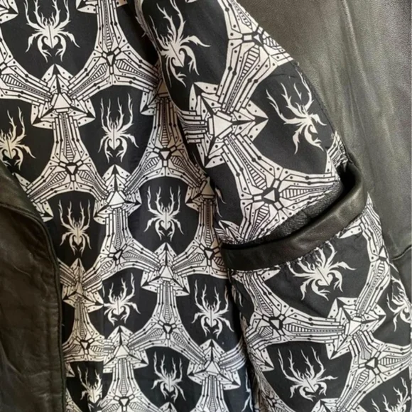 Affliction Black Premium Leather Motorcycle Jacket